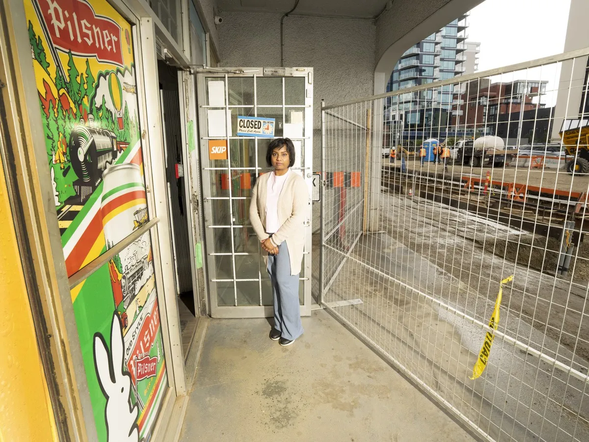 Liquor store on Jasper Avenue has lost $200,000 in sales due to construction