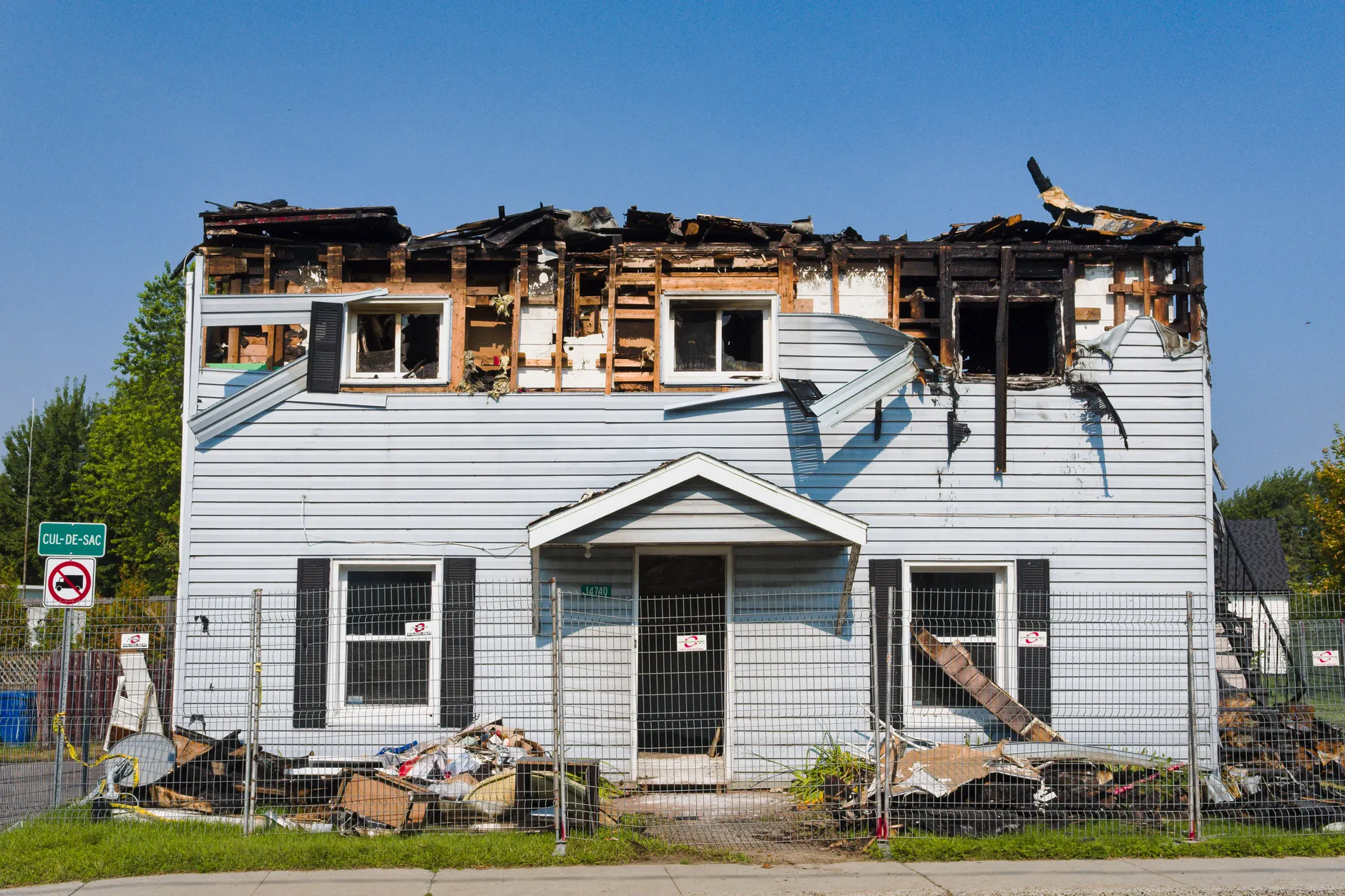 Three Ajax homes destroyed or damaged in suspicious fire Monday morning