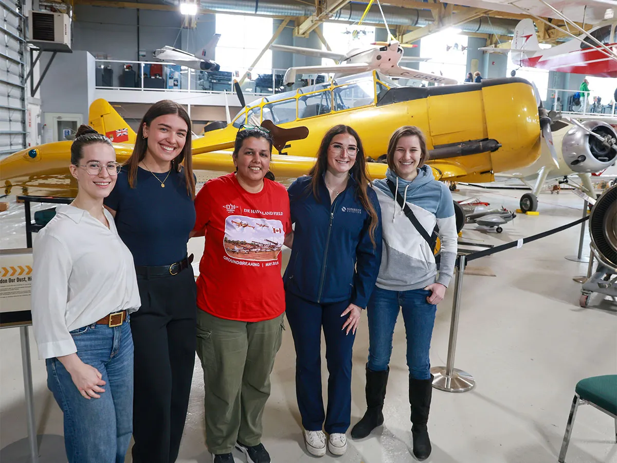 Women in aviation panel at Hangar Flight Museum