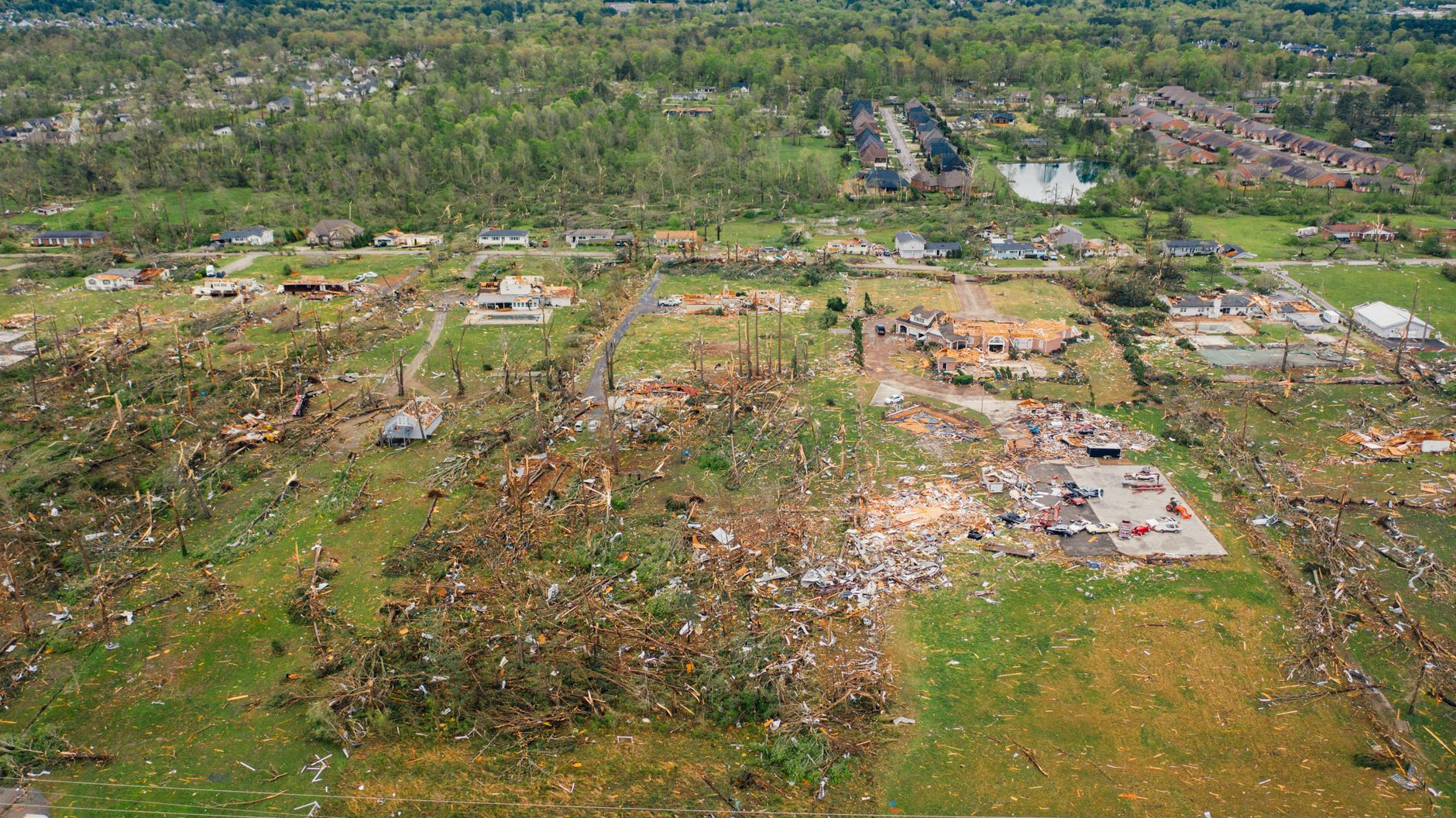 Two tornadoes carved 18 kilometres of damage near Kingston last week