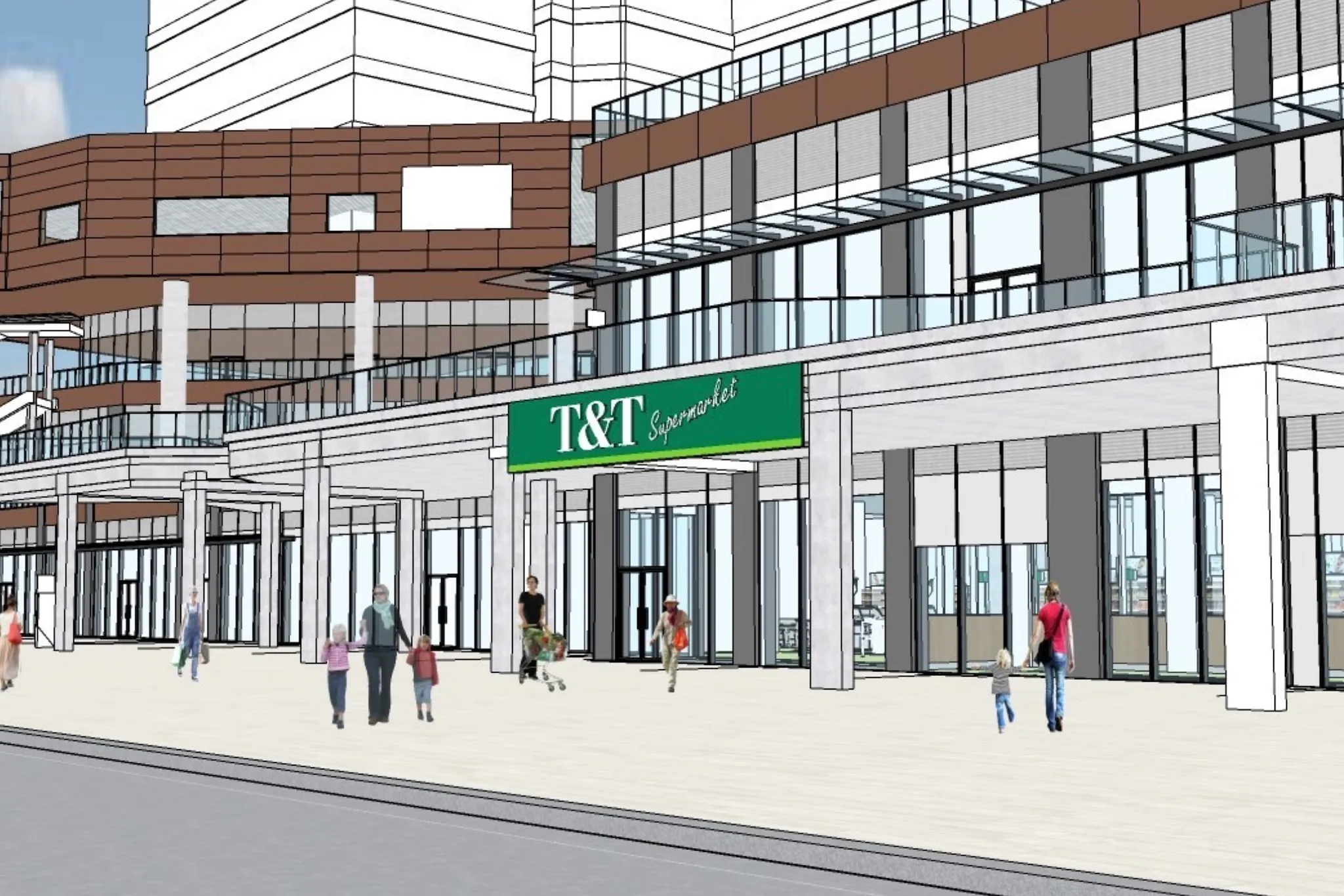T&T Supermarket construction finally underway at Burnaby's Gilmore Place
