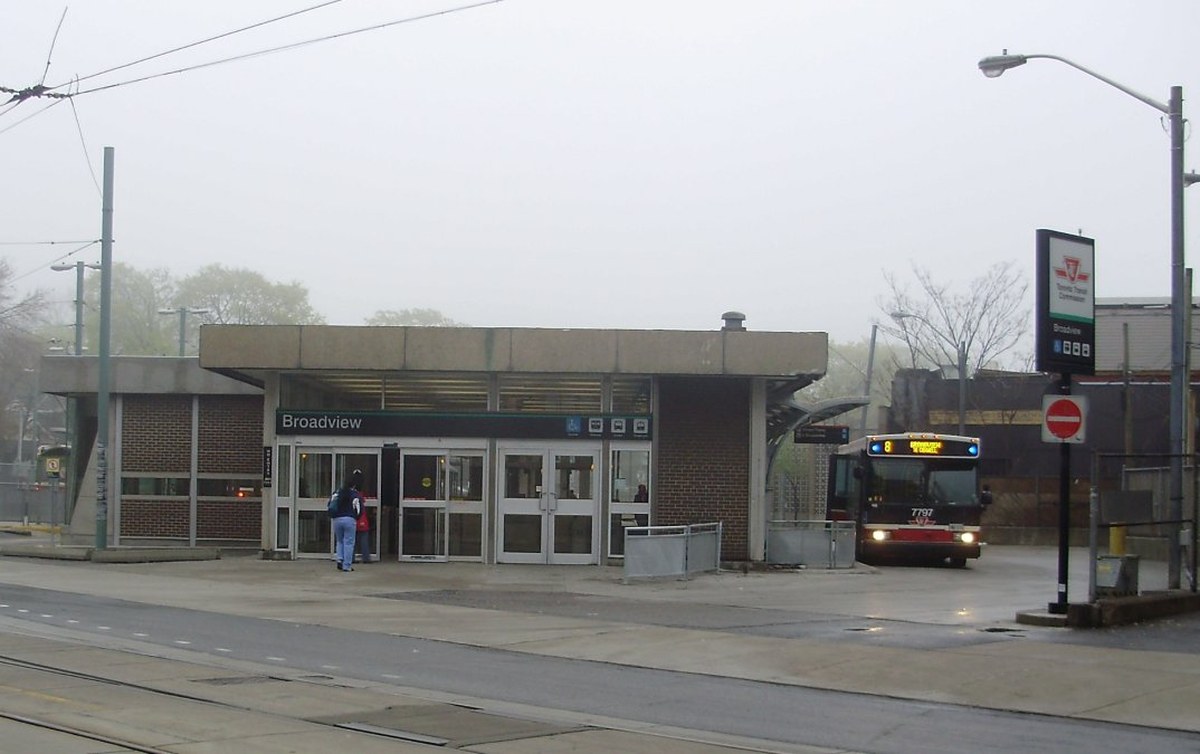 Man arrested after brick assault near Broadview Station leaves one injured