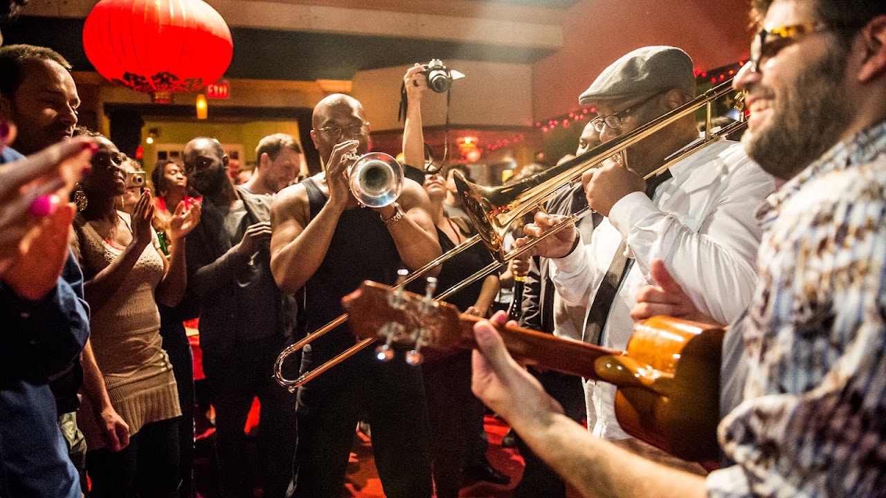 Adrian Leckie competes in Speaker Slam Identity event at Toronto's Lula Lounge