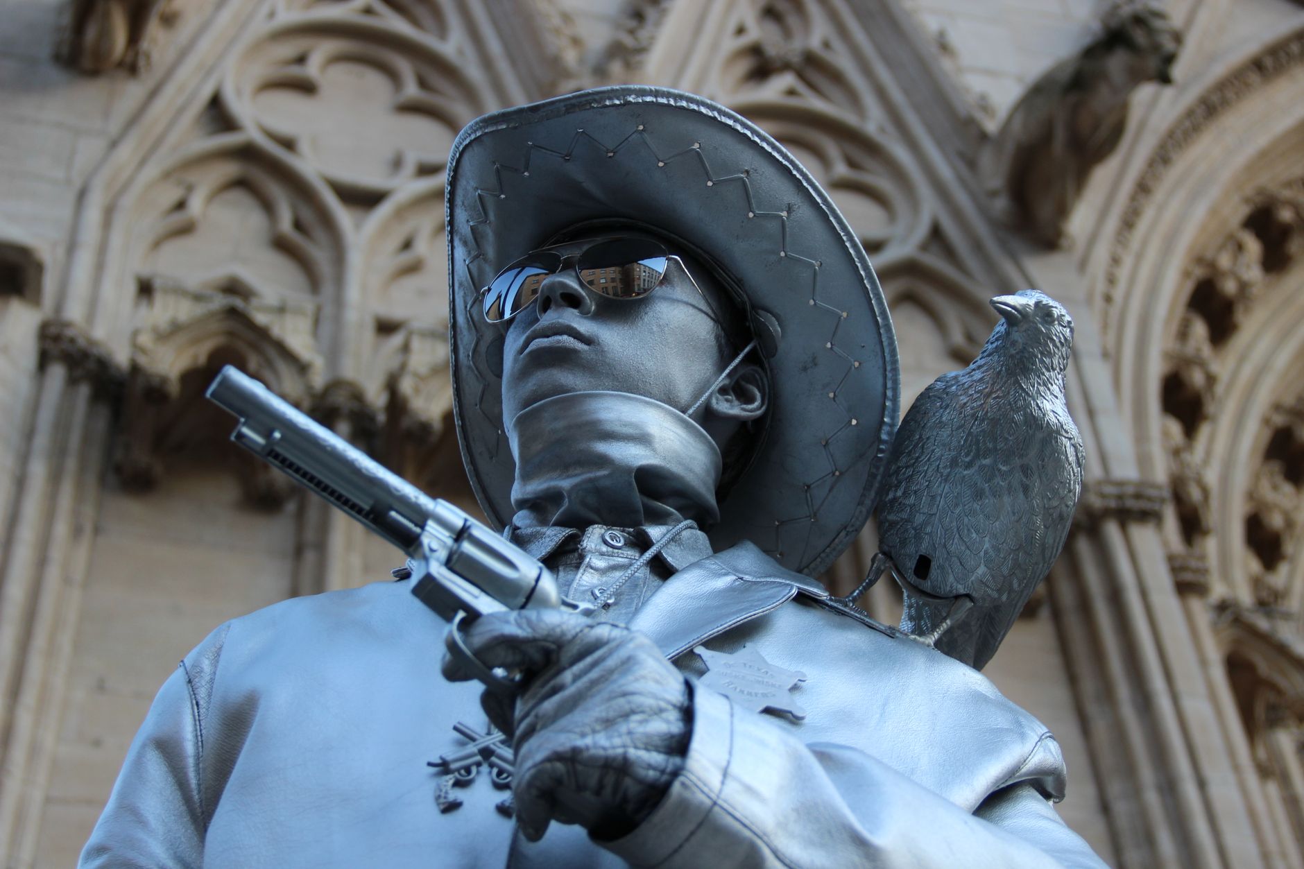 Butter cowboy sculpture shows how power degrades over time