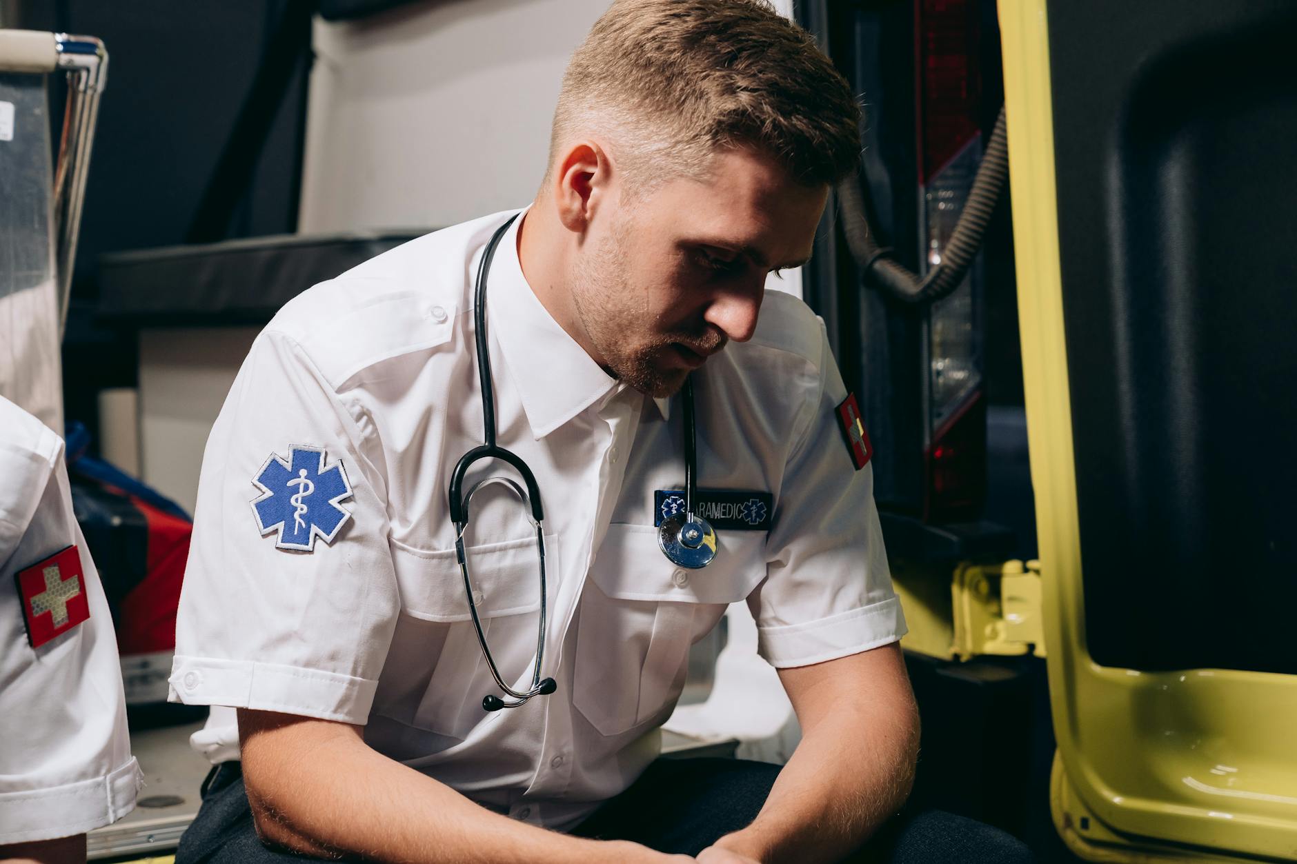 Ambulance-tractor crash leaves patient in critical condition