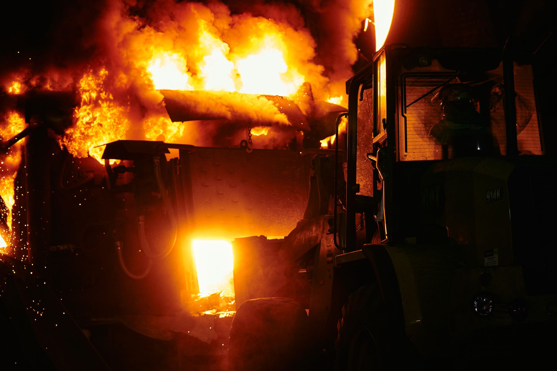 Crews battle heavy smoke and flames in Kinburn house blaze Monday evening