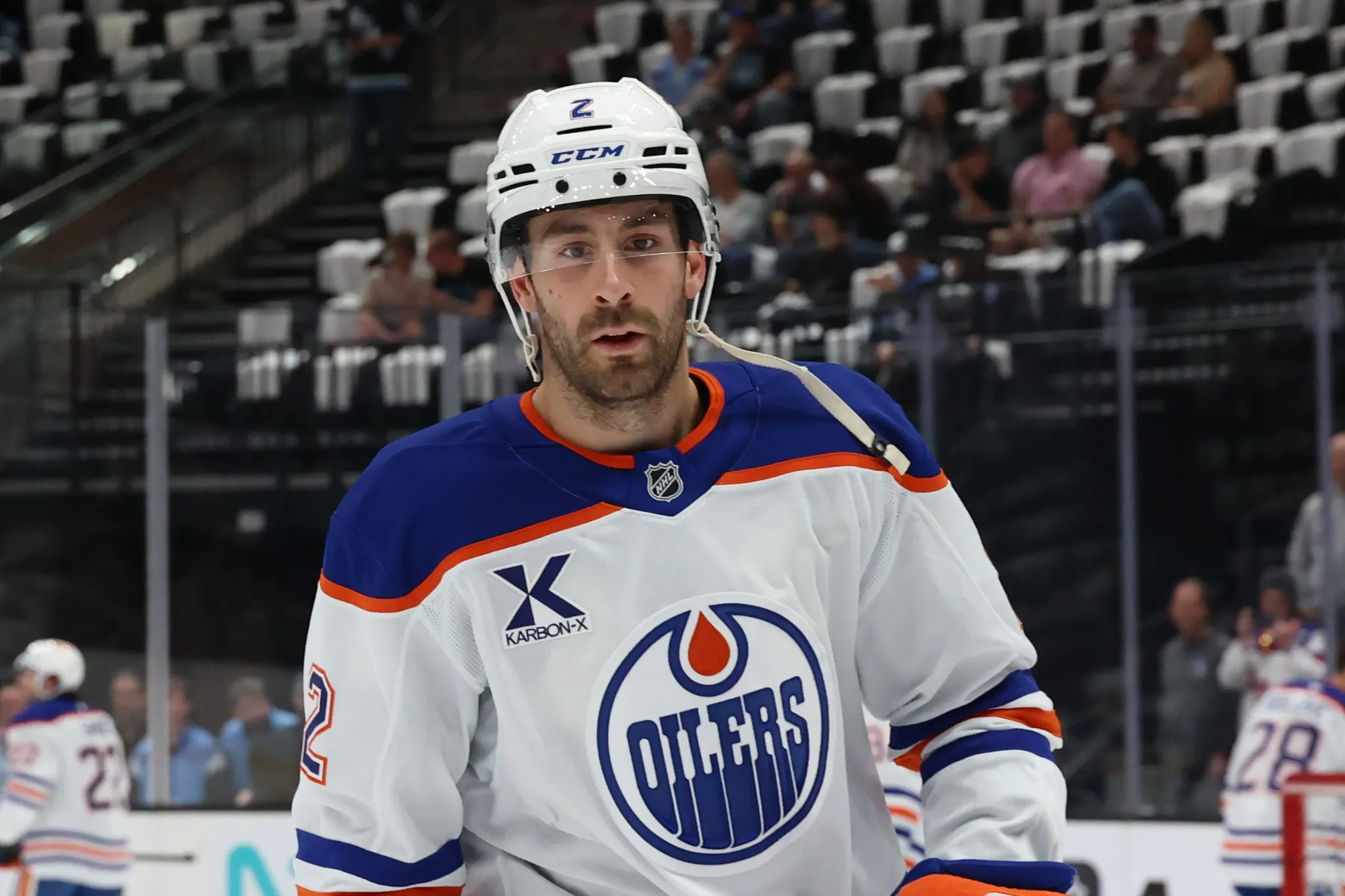 Evan Bouchard knocked out of World Championship by illegal hit