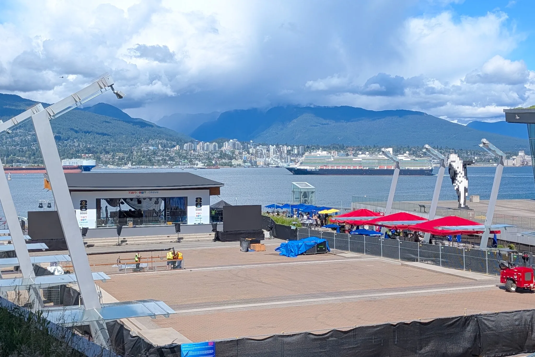 TSN's World Cup broadcast studio transforms Jack Poole Plaza